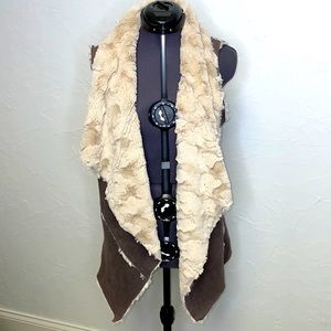 Onetheland Fuzzy Brown Western Vest